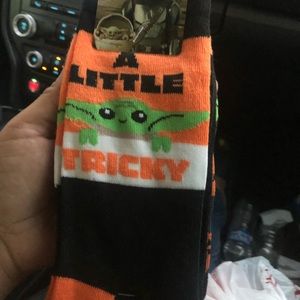 Baby yoda Halloween socks